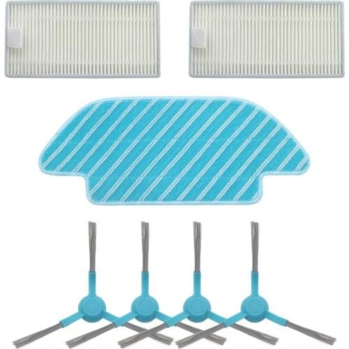 Side brush HEPA filters Fabric mop for Conga 4090 series robot vacuum cleaner accessories fabric mop insert kit