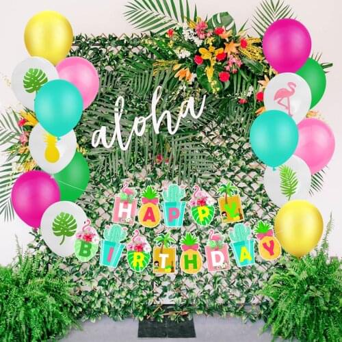Hawaii Party Luau Flamingo Party Flamingo Decoration Pineapple Summer Party Birthday Hawaii Party Decoration Wedding Balloon