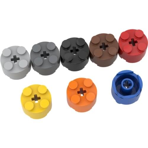 10PCS Building Blocks 6143 6116 39223 3941 2x2 Cylindrical High-Tech Bricks Assembles Particles DIY Assembly Parts Education Toy