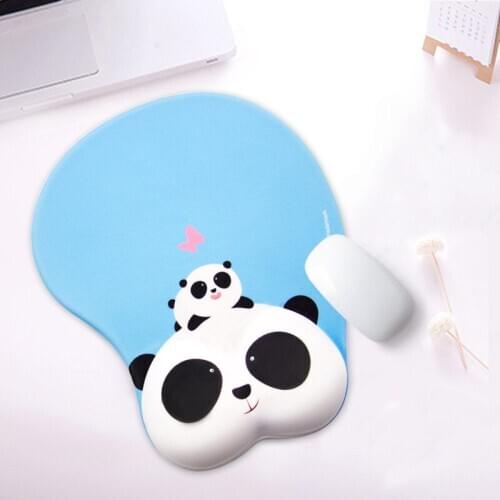 Mouse pad girl cute cartoon 3D home wrist pad silicone wrist pad office mouse pad