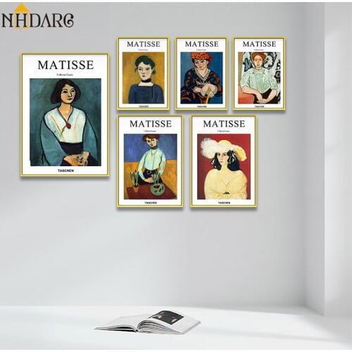Matisse Portrait Fashion Design Decorative Art Posters and Prints Wall Pictures for Living Room Hallway Modern Home Decor Cuadro