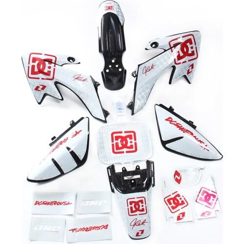 XR50 CRF50 Plastic Kit + 3m graphics Decals Sticker Kit for 50cc 70cc 90cc 110cc 125cc SDG SSR PRO Dirt Pit Bikes
