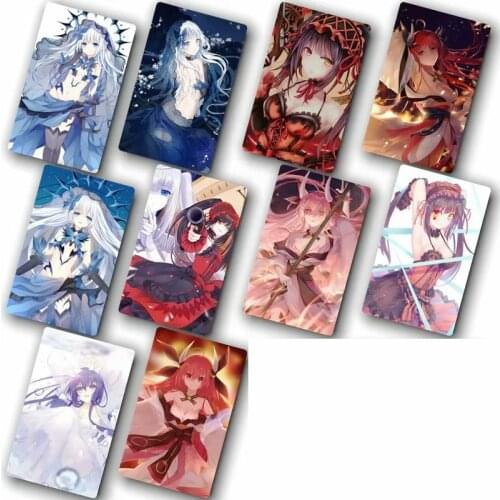 10pcs DATE A LIVE Card Sticker Smooth Surface DIY Decoration Bus ID Anime Stickers