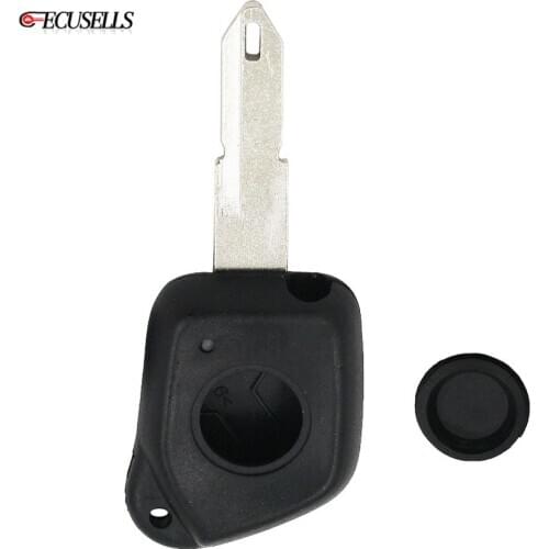 New Replacement 1 Button Remote Key Shell Case Smart Car Key Housing Cover Fob For Peugeot 106 205 206 306 405 406 Uncut Blade