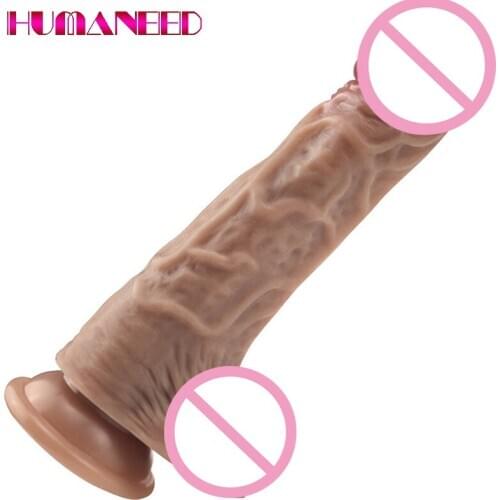 21*4cm Skin Feeling Realistic Dildo Women Soft Material Huge Penis with Suction Cup Sex Toys for Female Masturbation Sex Product