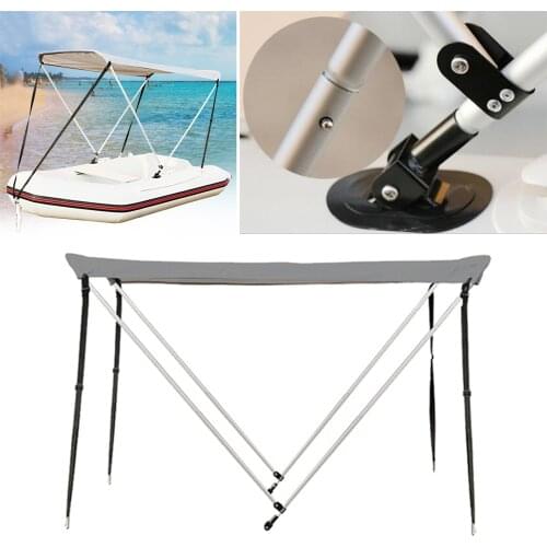 Foldable Inflatable Boat Canopy Bimini Top Canoe Lightweight Sun Shade