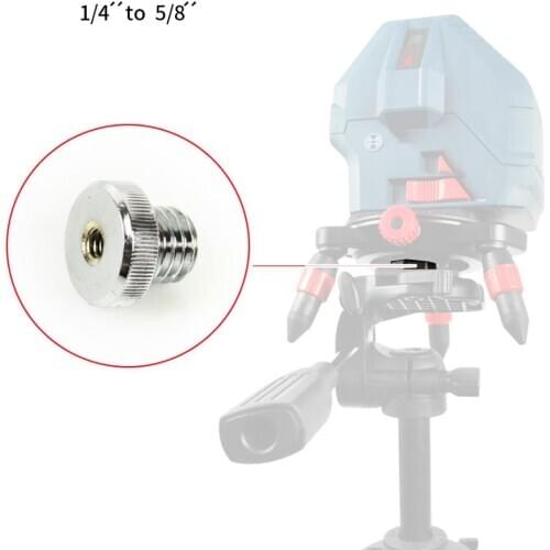 1/4'' Female to 5/8" Inch Thread Male Adapter Screw for Level Laser Rangefinder Tripod Stand DSLR Camera Photography Accessories