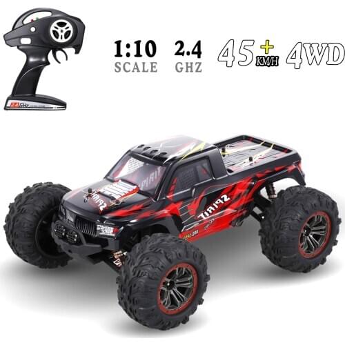 X-03 X-04 1/10 Scale 2.4Ghz 4WD High Speed RC Bigfoot Big Wheels Off-Road Rock Race Truck Electric RC Remote Control Car