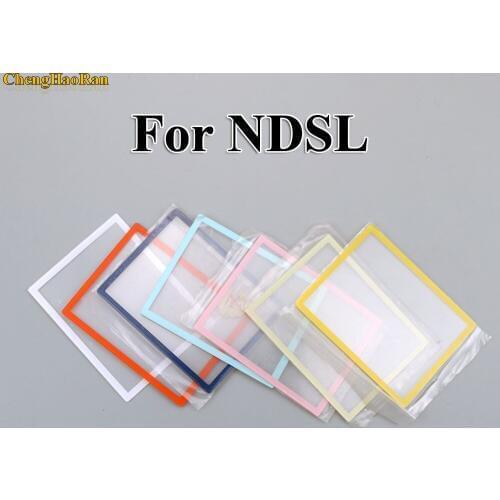 ChengHaoRan 1pcs Upper LCD Screen Len Cover Plastic Cover replacement for DS Lite for NDSL Game Console