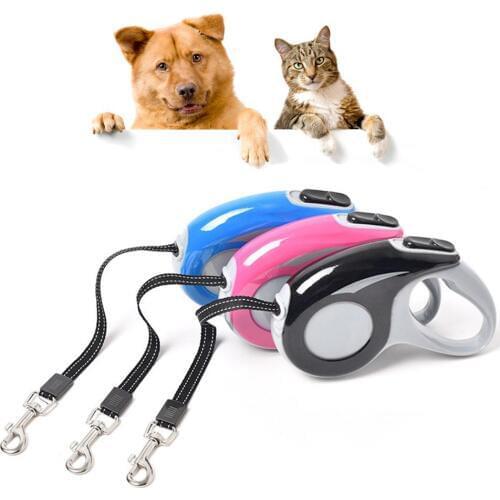 3M/5M Automatic Retractable Dog Leash Belt Puppy Pet Flexible Walking Traction Rope Dog Cat Extending Running Leads Pet Traini