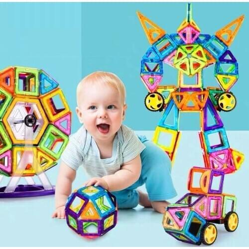 30/46/58pcs Educational Toys Magnetic Building Blocks Designer Construction Set Model Building Toy Magnetic Blocks for Gifts