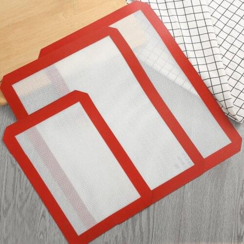 Non Stick Silicone Baking Mat Heat Resistant Oven Sheet Liner Baking Mats Kitchen Rolling Dough Pad for Cookie Bread Biscuit Puf