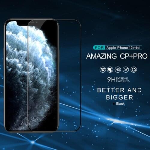 For iphone 12 Mini CP+ PRO Full Cover Tempered Glass 9H 2.5D Curved Screen Protector NILLKIN Amazing Nanometer film