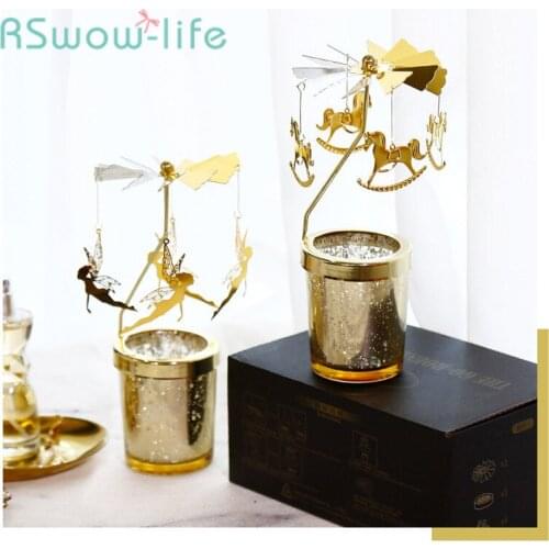 Fantasy Rotating Aromatherapy Candle Holder Walking Lamp Candle Holder Candlelight Dinner Props Romantic Lamp Wind Lamp