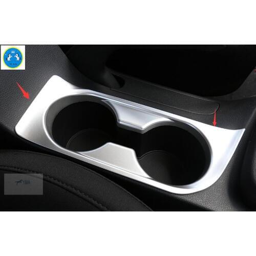 Lapetus For Hyundai Elantra Sedan 2016 2017 ABS Front Seat Middle Water Cup Holder Decoration Stickers Cover Trim 1 Pcs