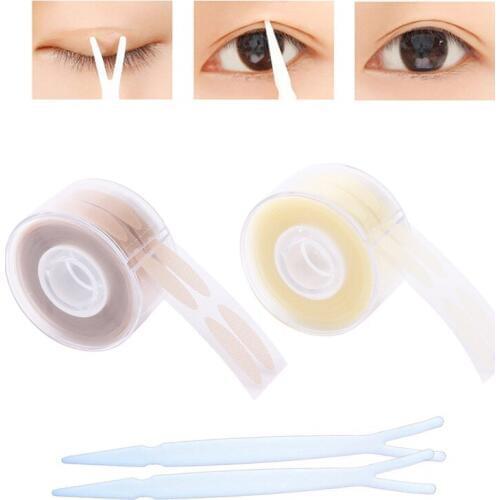 600 Pieces S/L Eyelid Tape Tape Invisible Eyelid Paste Transparent Self-adhesive Double Eye Tape Tools Double Eyelid Tape makeup