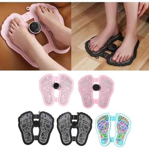 Foot Stimulator Massager Folding Portable Electric Foot Massage Mat Muscle Relax Foot Massager Pad Foot Pain Relief Relaxation