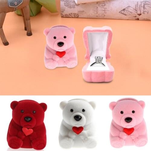 Mini Cute Bear Jewllery Gift Boxes for Rings and Small Earrings Pendant Necklace for Necklaces,Bracelets,Rings,Earrings