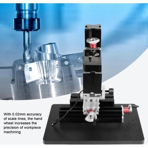 1 Set 60W 12000RPM Mini Metal Lathe DIY Miniature Milling Machine Miller 100-240V Milling Machine Us Plug