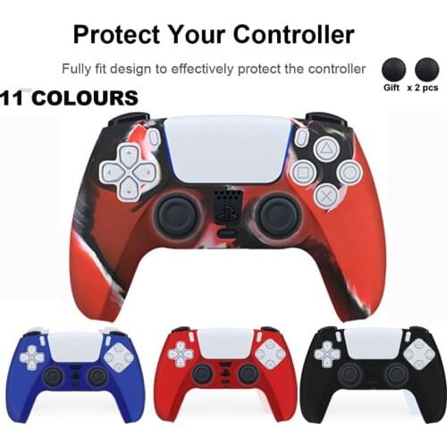 For PS5 Soft Rubber Case Soft Silicone Cover For SONY Playstation 5 For PS5 Controller Protection Case For PS5 Accessories
