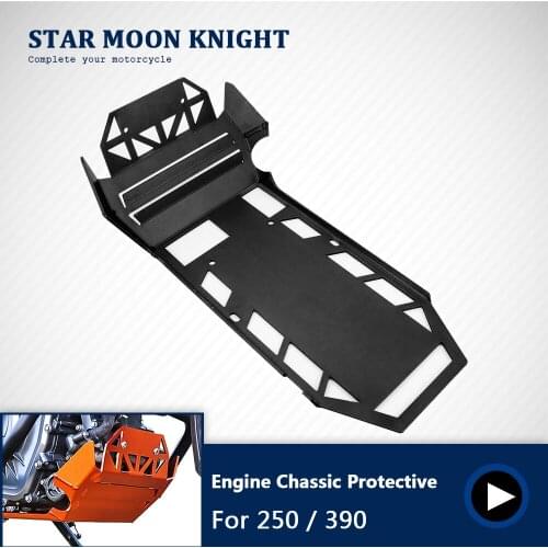 2019 New Orange Motorcycle CNC Aluminum Engine Chassic Protective Guard Cover for 250 390 2017 2018 2019