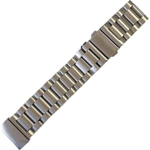 Suitable for Xiaomi Haylou Solar strap three-bead strap Haylou LS05 stainless steel flat buckle wrist strap