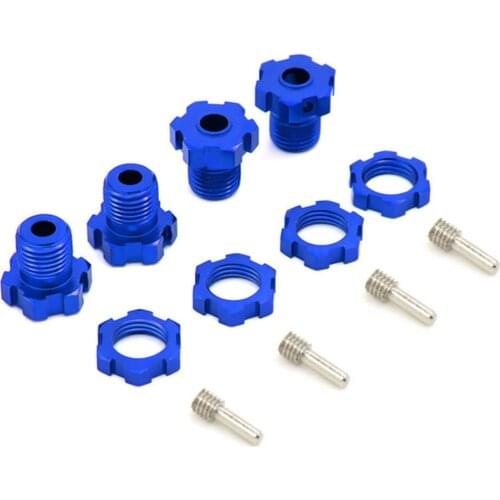 Durable Aluminum 17MM Splined Wheel Hub Wheel Hex Coupling for E-Revo/ E-Maxx /Summit/ T-Maxx RC Car Upgrade Kits