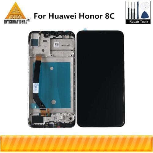 Original Axisinternational 6.26" For Huawei Honor 8C BKK-AL10 LCD Display Screen+Touch Digitizer With Frame Honor 8C BKK-L21 LCD