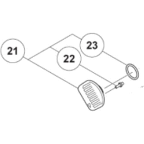 Gear lever assembly for HIKOKI D13VL DV20VD DV22V 338737
