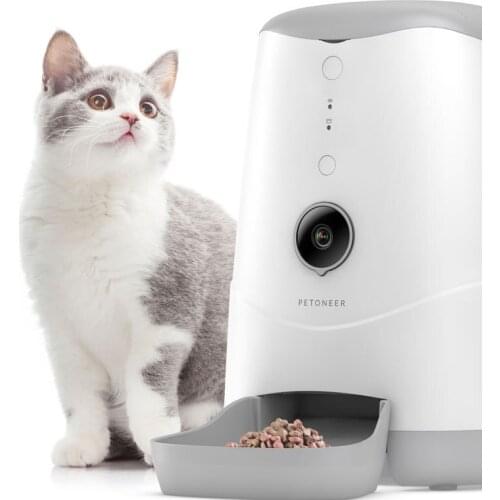 With WiFi Remote Control Video Monitors Rechargeable Dispenser Feeder 3.7L Pet Intelligent Automatic slow Feeder for Dogs Cats