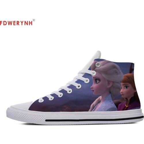 Man Casual Shoes Frozen Plimsolls Sandals Diy Individualization Canvas Men Leisure Breathable Walking Shoes Of White