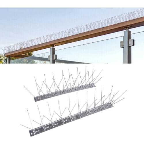 Stainless Steel Bird Spikes Eco-Friendly Anti Climb Guard Security Fence Wall Garden Intruder Repellent Burglar Deterrent Tool