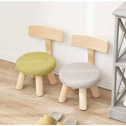 Childrens bench small chair cartoon cute stool family solid wooden stool kindergarten small bench Minimalist Modern furniture