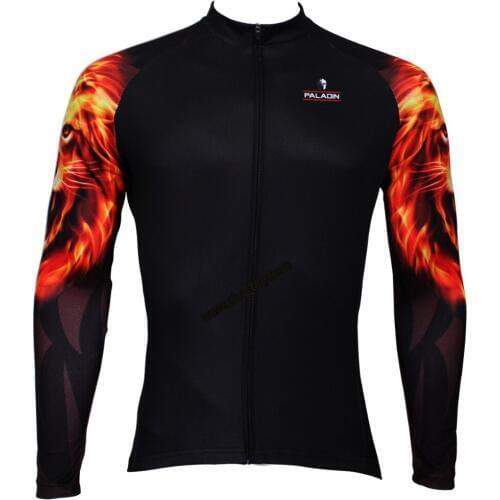 Specialized gold lions arm waterproof MTB clothing for handsome boys long sleeved sport jersey cool for autumn extended size
