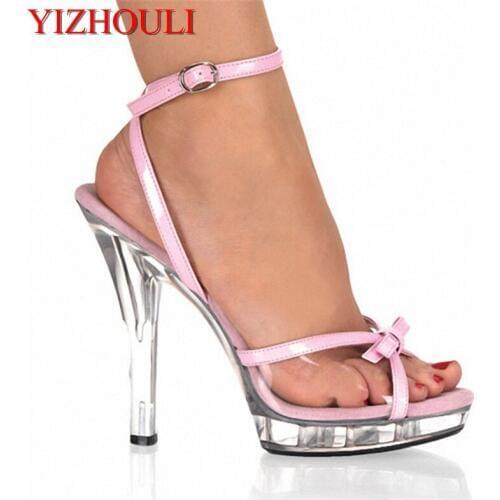 New Ladys Sexy High Heels Dance Shoes 13 CM High Heels Sandals Womens Night Club Pole Dancing Shoes