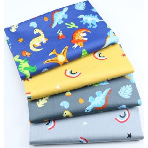 160cm*50cm dinosaur cotton fabric DIY bedding quilting apparel dress patchwork fabric kids handwork curtain decor cloth