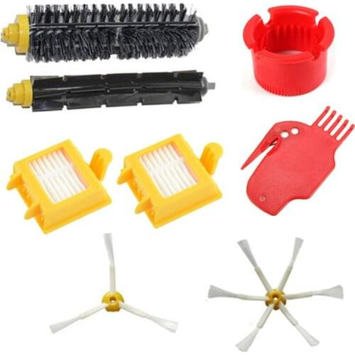 2 Filters, 1Flexible Beater Brush1Bristle Brush 1 Cleaning Tool 4 Side Brushes For iRobot Roomba 700 Series 750 760 770 780 790