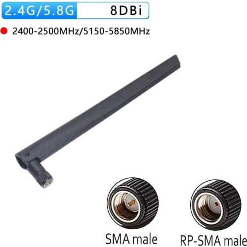 Wifi antenna 2.4G 5.8G antena SMA male Female WLAN router antenne signal booster