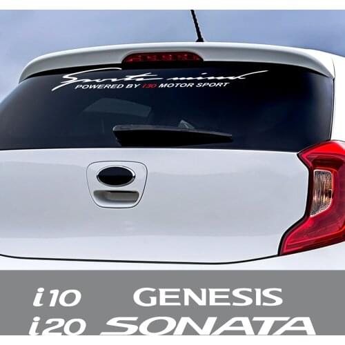 Car Front Rear Windshield Decals For Hyundai Tucson I20 I10 Sonata I40 Genesis Windscreen Vinyl Decor Stickers Auto Accessories