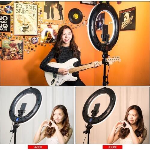 Viltrox VL-600T Wireless remote LED Ring light 3300K~5600K for camera photo shooting Studio YouTube Video photography Live lamp