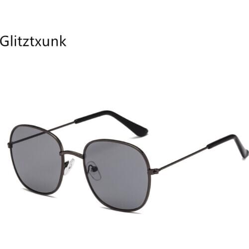 Glitztxunk New Kids Sunglasses Retro Metal Square Children Sun Glasses For Boys Girls Black Fashion Shade baby Eyewares UV400