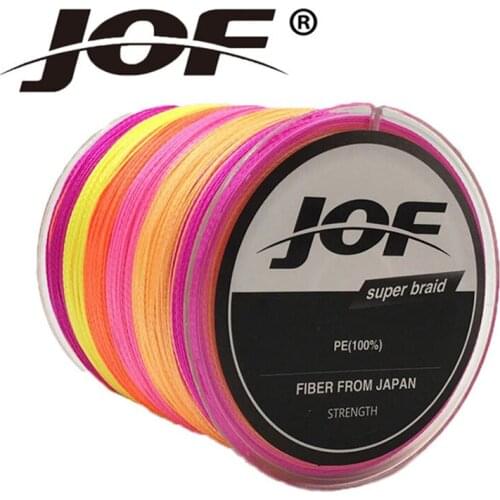 HiUmi Jof 500m pe intrecciato linea di pesca linea di pesca di vendita calda 4 srtands a 100lb multifilamento pesca