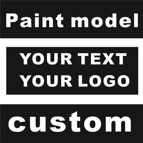 Custom Sticker Paint Model Your text Logo Name Phone Number Email Wesite Decal PVC Waterproof vinyl decal picture Die Cut design