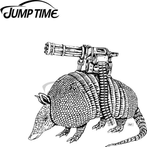 JumpTime 13 x 10.3cm For Armor Dillo Car Stickers DIY Vinyl Car Styling Decoration Bumper Window Waterproof VAN RV Decal