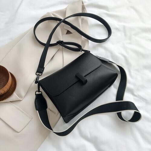 Quality PU Leather Shoulder Bags For Women 2020 Designer Handbag Large Crossbody Messenger bag Lady Solid Color Hand Bag