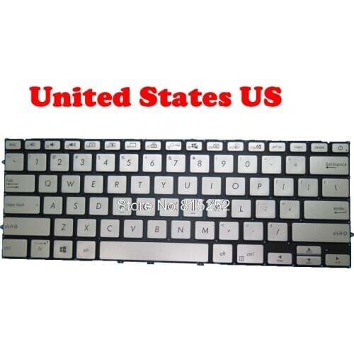 Laptop Keyboard For ASUS U4500FA U4500FAC U4500FL U4500FLC U4500FN U4500DA US United States sliver With Backlit