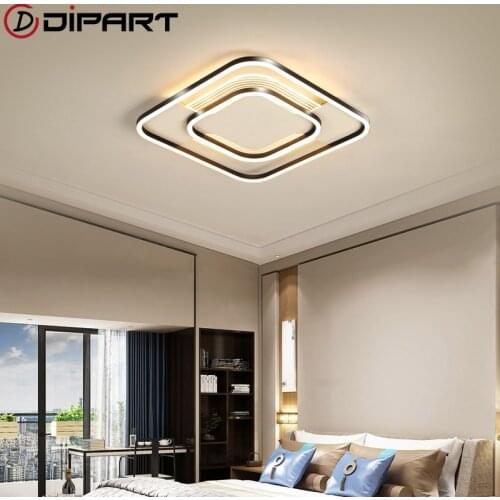 Creative Led Ceiling Lights For Kitchen Kis Bedroom Modern Gold Black Ceiling Lamp Fixtures Living room Light plafon led techo