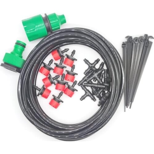 5M-20M DIY Drip Irrigation System Automatic Watering Garden Hose Micro Drip Watering Kits with Adjustable Drippers