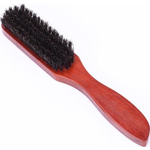 Wood Handle Hair Brush Set Hard Boar Bristle Combs Styling For Men Women Hairdressing Hair Styling Beard Comb Brush Straight