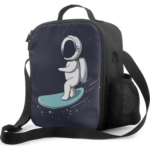 Outer Spaceman Lunch Bags Insulated Food Storage for Women Kids Boys Meals Sacola Girl Picnic Bag Bolsa Comida